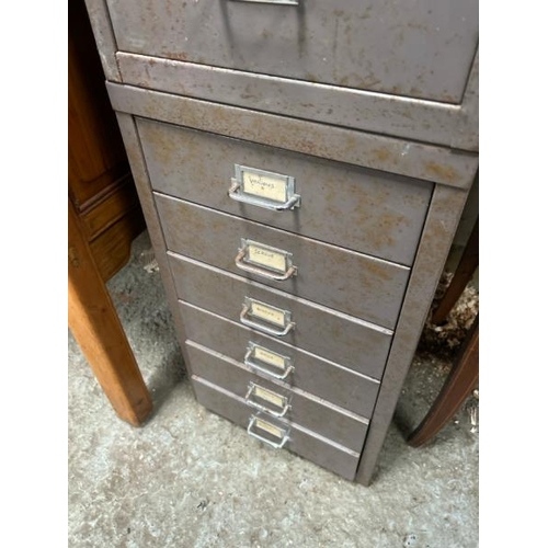 1799 - X2 FOUR DRAWER METAL FILING CABINETS, 58CM (H) X 35CM (W) X 42.5CM (D) / ALL LOTS ARE LOCATED IN SL0... 