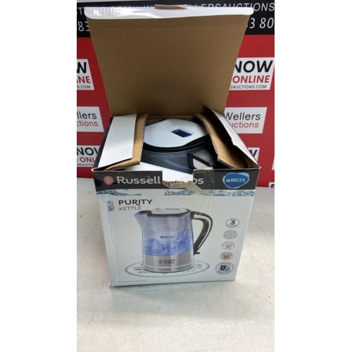 5212 - RUSSELL HOBBS BRITA FILTER PURITY 1.5L , FAST BOIL 3KW ELECTRIC CORDLESS KETTLE FOR CLEANER, CLEARER... 