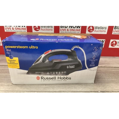 5225 - RUSSELL HOBBS POWER STEAM ULTRA IRON, CERAMIC NON-STICK SOLEPLATE, 210G STEAM SHOT, 70G CONTINUOUS S... 