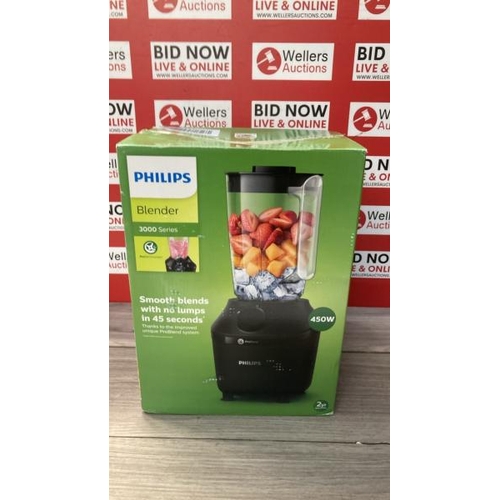 5249 - PHILIPS BLENDER 3000 SERIES, PROBLEND SYSTEM, 1.9L MAXIMUM CAPACITY, 1L EFFECTIVE CAPACITY, 450W, 1 ... 