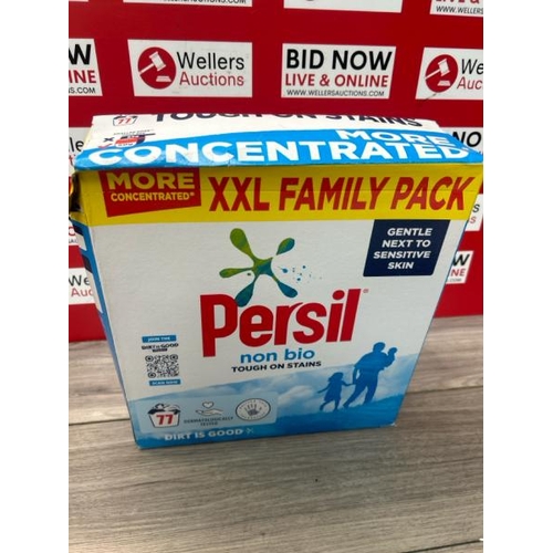 5261 - PERSIL NON BIO WASHING POWDER XXL FAMILY PACK 100% RECYCLABLE PACK FOR STAIN REMOVAL THAT'S GENTLE N... 