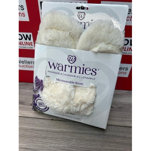 5289 - WARMIES® FULLY HEATABLE SLIPPERS SCENTED WITH FRENCH LAVENDER - BEIGE MARSHMALLOW, / H12