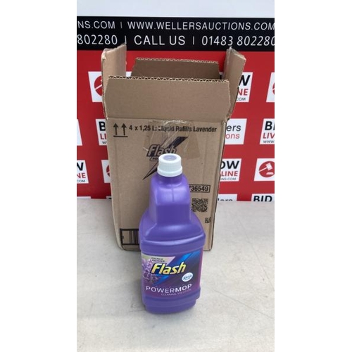 5301 - FLASH POWERMOP REFILL LIQUID, FLOOR CLEANER, LAVENDER, 5 LITRES (1.25 L X 4) / H14