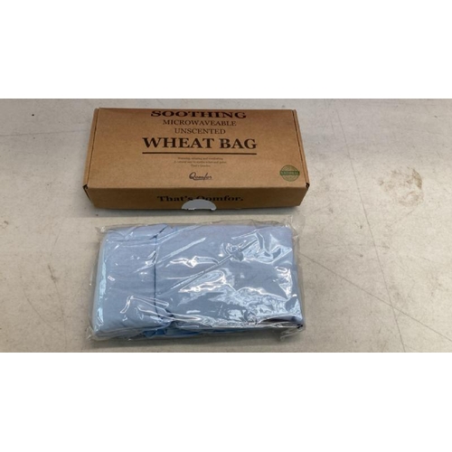 5302 - QOMFOR WHEAT BAG MICROWAVABLE - UNSCENTED LARGE SOOTHING HEAT PACK MICROWAVABLE - WHEAT FILLED - HEA... 