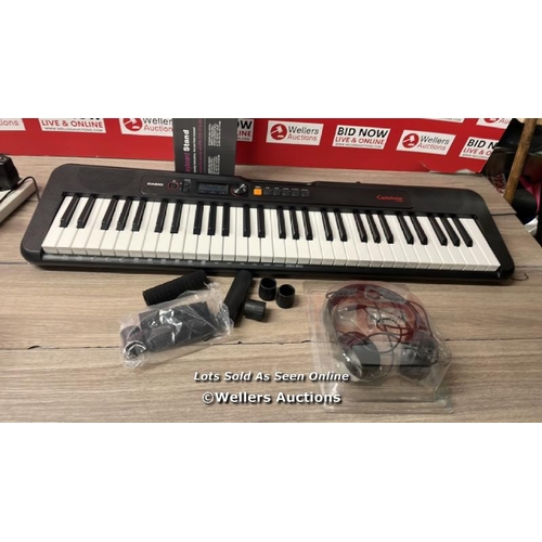 6351 - CASIO CT-S195AD KEY LIGHTING KEYBOARD / POWERS UP / MINIMAL IF ANY SIGNS OF USE / P6