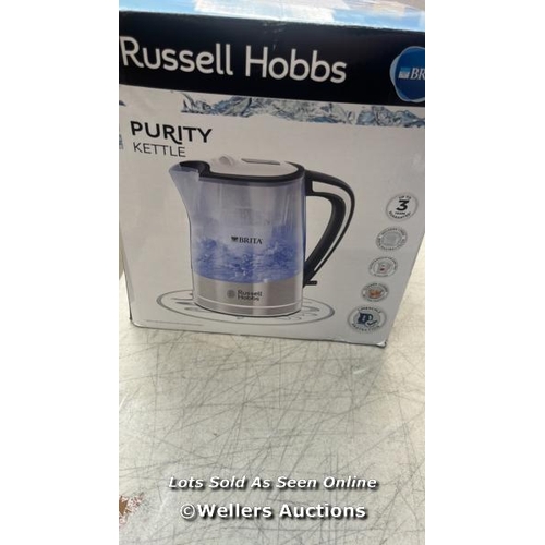 RUSSELL HOBBS BRITA FILTER PURITY 1.5L , FAST BOIL 3KW ELECTRIC