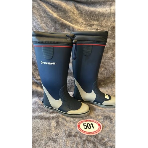 501 - NEW CREWSAVER LONG SAILING BOOTS, UK 3, EU 36