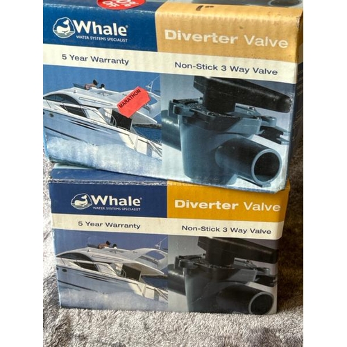 596 - X2 NEW WHALE DIVERTER VALVES