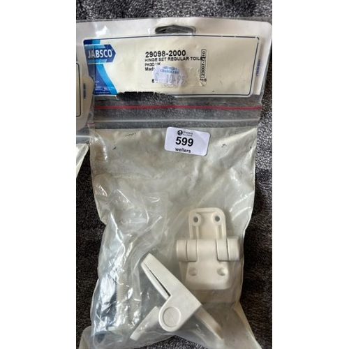 599 - X2 NEW TOILET HINGE KIT