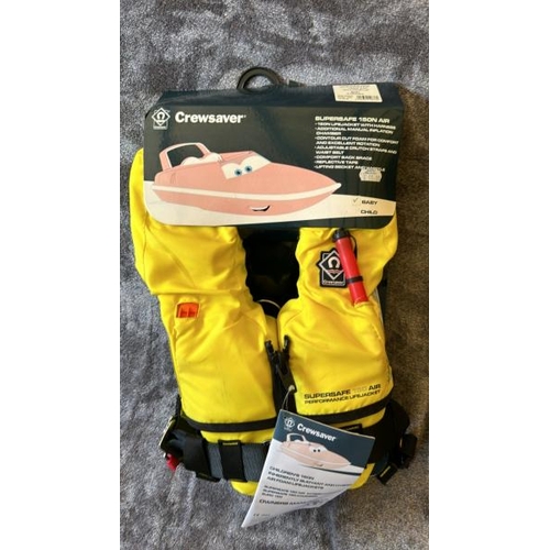 619 - NEW CREWSAVER SUPERSAFE 150N AIR INFANT LIFE JACKET