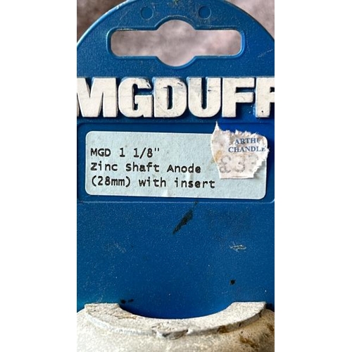 647 - NEW MGDUFF SHAFT SACRIFICIAL ANODE, SEE IMAGE FOR SIZE