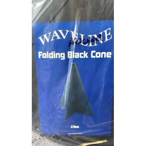 728 - X3 NEW WAVELINE FOLDING ANCHOR CONES, 470MM