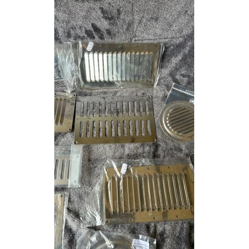 750 - ASSORTED NEW STAINLESS STEEL VENTILATOR GRILLS