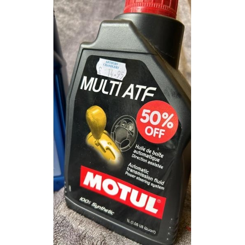 763 - X6 NEW MOTOR OIL, GEAR LUBE, MULTI ATF ETC - 1L EACH