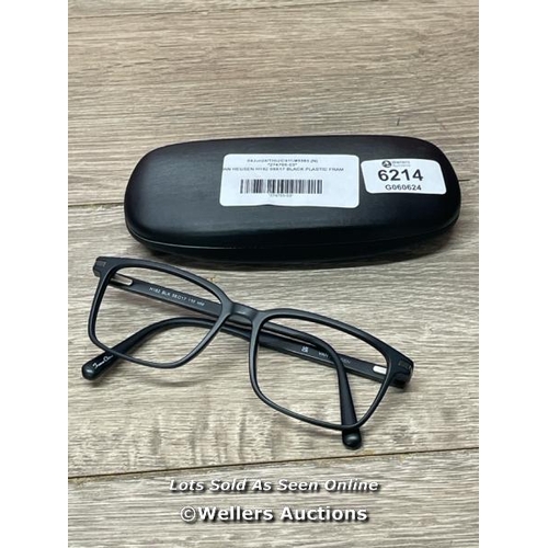 6214 - VAN HEUSEN H182 58X17 BLACK PLASTIC FRAMES / B27