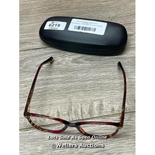 6219 - C.LACROIX CL 1139 25 RED PLASTIC FRAMES / B27