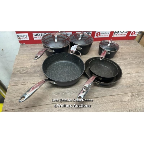 6251 - THE ROCK COOKWARE 10PC. COOKWARE SET / B30