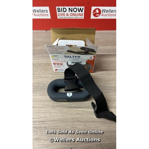 6322 - SALTER DIGITAL LUGGAGE SCALE / MINIMAL SIGNS OF USE / C25