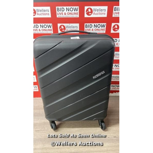 6327 - AMERICAN TOURISTER JET DRIVER 55CM CARRY ON HARDSIDE SPINNER CASE / MINIMAL SIGNS OF USE / P5