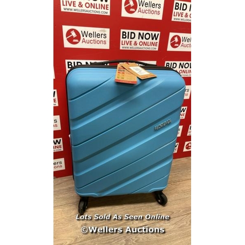 6329 - AMERICAN TOURISTER JET DRIVER 55CM CARRY ON HARDSIDE SPINNER CASE / MINIMAL SIGNS OF USE / LOCKED / ... 