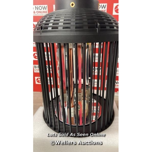 6354 - ELECTRIC LANTERN HEATER  WELL TRAVELED / POWERS UP / APPEARS NEW / OPEN BOX / C26