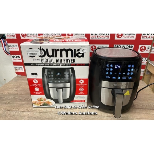 6377 - GOURMIA 5.7L DIGITAL AIR FRYER / POWERS UP / SIGNS OF USE