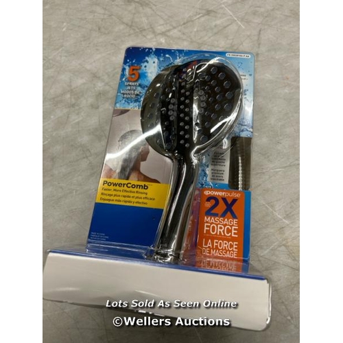 6389 - WATERPIK POWERPULSE SHOWER HEAD AND HOSE / MINIMAL SIGNS OF USE