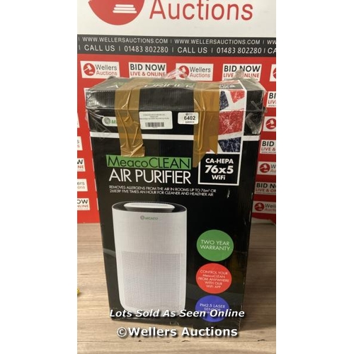 6402 - MEACOCLEAN AIR PURIFIER  / POWERS UP / MINIMAL SIGNS OF USE / B14