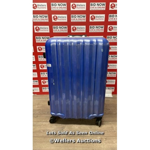 6405 - SAMSONITE SUITCASE BLUE / HEAVY SIGNS OF USE / P16