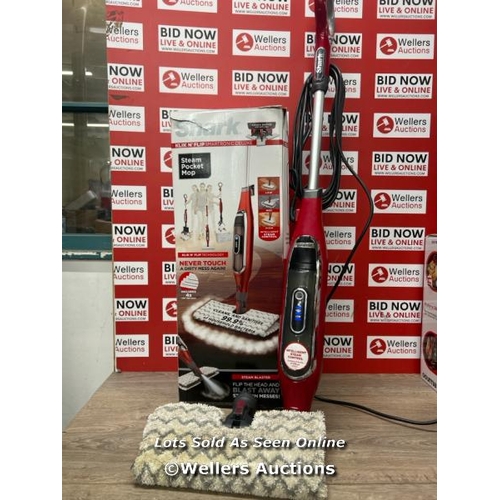 135 - SHARK S6003UKCO STEAM MOP / POWERS UP / SIGNS OF USE / P9