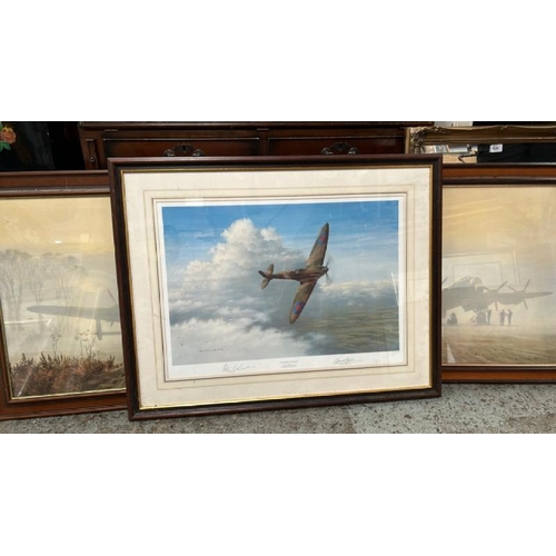 1836 - THREE GERALD COULSON FRAMED PRINTS INC. SIGNED 'THE MAGIC OF FLIGHT' (146 OF 500) AND TWO EARLY MORN... 