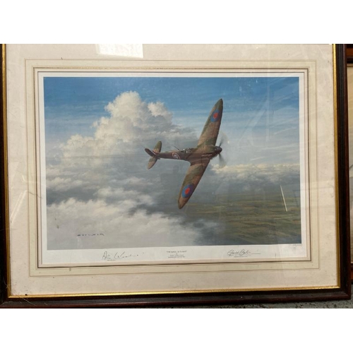 1836 - THREE GERALD COULSON FRAMED PRINTS INC. SIGNED 'THE MAGIC OF FLIGHT' (146 OF 500) AND TWO EARLY MORN... 