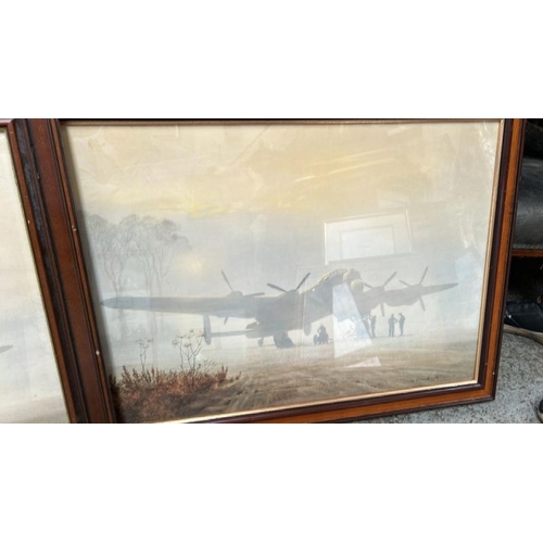 1836 - THREE GERALD COULSON FRAMED PRINTS INC. SIGNED 'THE MAGIC OF FLIGHT' (146 OF 500) AND TWO EARLY MORN... 