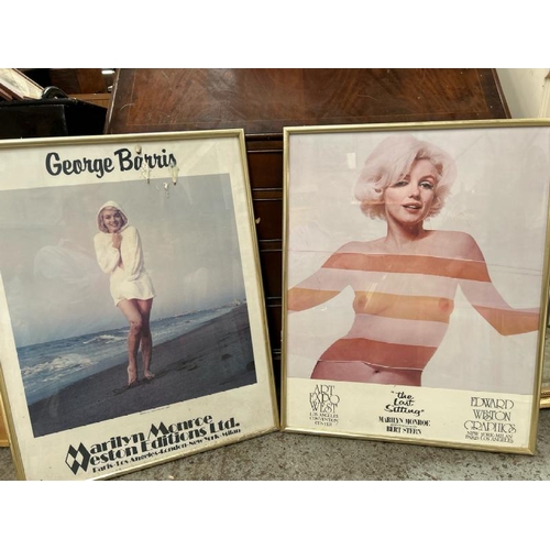 1840 - MARILYN MONROE - TWO ORIGINAL POSTERS, ONE FOR 'THE LAST SITTING' ART EXPO WEST LOS ANGELIS, AND THE... 