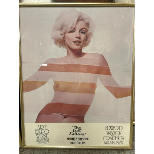 1840 - MARILYN MONROE - TWO ORIGINAL POSTERS, ONE FOR 'THE LAST SITTING' ART EXPO WEST LOS ANGELIS, AND THE... 