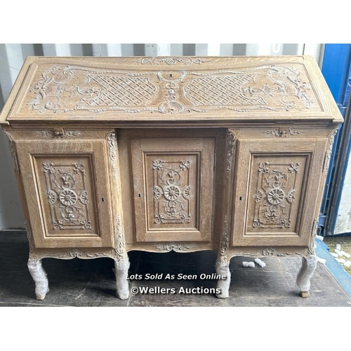 8004 - FRENCH ANTIQUE BUREAU / WRITERS DESK / 126 X 105.5 X 51CM / CON