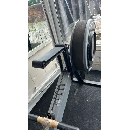 10 - CONCEPT 2 INDOOR ROWING MACHINE, APPROX OVERALL DIMENSIONS 85CM (H) X 240CM (L) X 62CM (W), MISSING ... 