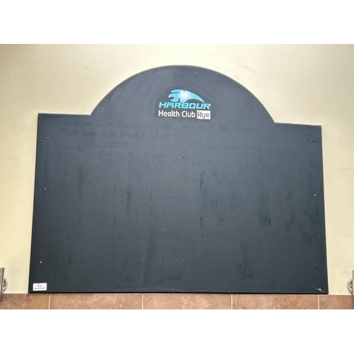 100 - X3 CHALKBOARDS, LARGEST 121CM (H) X 122CM (W), BUYER WILL REQUIRE PHILIPS HEAD SCREWDRIVER TO REMOVE