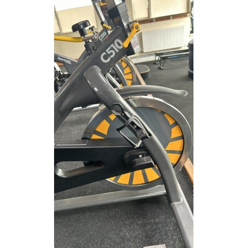 13 - SPORTSART FITNESS C510 INDOOR CYCLE, APPROX OVERALL DIMENSIONS 122CM (H) X 104CM (L) X 64CM (W)