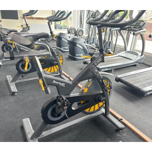 14 - SPORTSART FITNESS C510 INDOOR CYCLE, APPROX OVERALL DIMENSIONS 122CM (H) X 104CM (L) X 64CM (W)