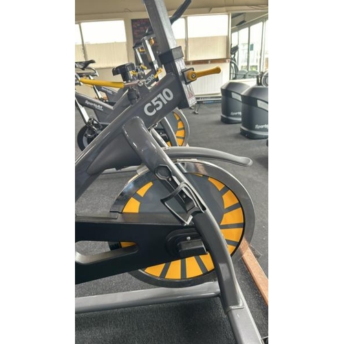 14 - SPORTSART FITNESS C510 INDOOR CYCLE, APPROX OVERALL DIMENSIONS 122CM (H) X 104CM (L) X 64CM (W)