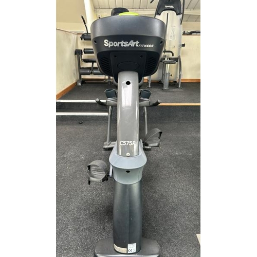 17 - SPORTSART FITNESS C575R CYCLE, APPROX OVERALL DIMENSIONS 135CM (H) X 195CM (L) X 60CM (W)