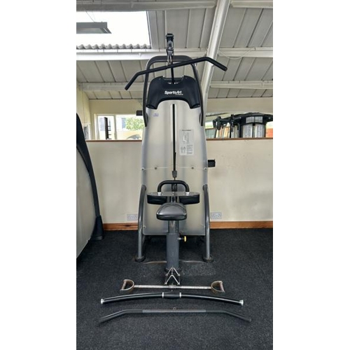 19 - SPORTSART FITNESS S926 LAT PULLDOWN MACHINE, 100KG WEIGHT CAPACITY, INCLUDES X4 WIDE GRIP AND X1 CLO... 