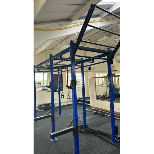 24 - FUNCTIONAL TRAINING RIG, TO INCLUDE DIP ATTACHMENT, PLATFORM ATTACHMENT, TRX SUSPENSION TRAINING BAN... 