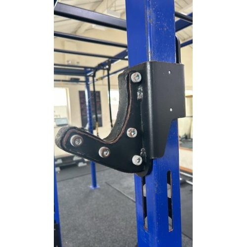 24 - FUNCTIONAL TRAINING RIG, TO INCLUDE DIP ATTACHMENT, PLATFORM ATTACHMENT, TRX SUSPENSION TRAINING BAN... 