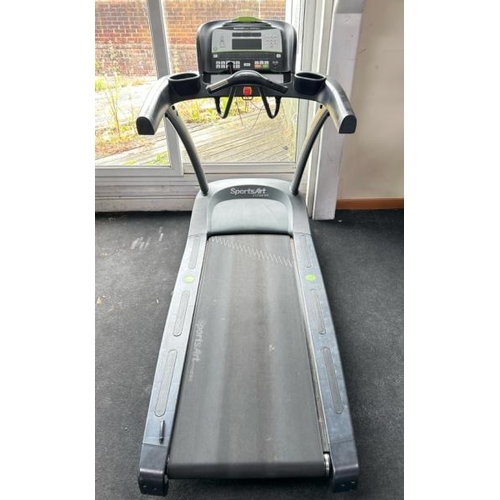 4 - SPORTSART FITNESS T655 TREADMILL, APPROX OVERALL DIMENSIONS 150CM (H) X 220CM (L) X 100CM (W)