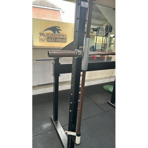 46 - PANATTA SPORT SMITH MACHINE, APPROX OVERALL DIMENSIONS 217CM (H) X 195CM (H) X 120CM (D)