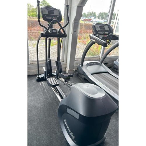 7 - SPORTSART FITNESS E875 ELLIPTICAL, APPROX OVERALL DIMENSIONS 170CM (H) X 220CM (L) X 70CM (W)