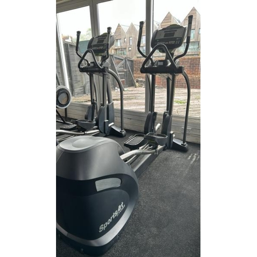 7 - SPORTSART FITNESS E875 ELLIPTICAL, APPROX OVERALL DIMENSIONS 170CM (H) X 220CM (L) X 70CM (W)