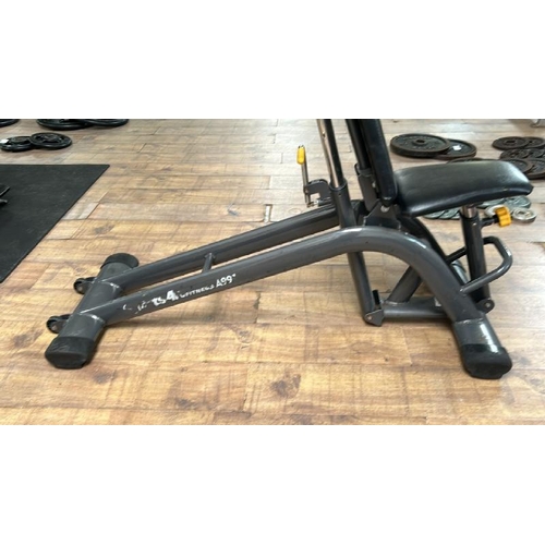 77 - SPORTSART FITNESS A991 ADJUSTABLE BENCH, APPROX OVERALL MEASUREMENTS WHEN FULLY ADJUSTED 140CM (H) X... 